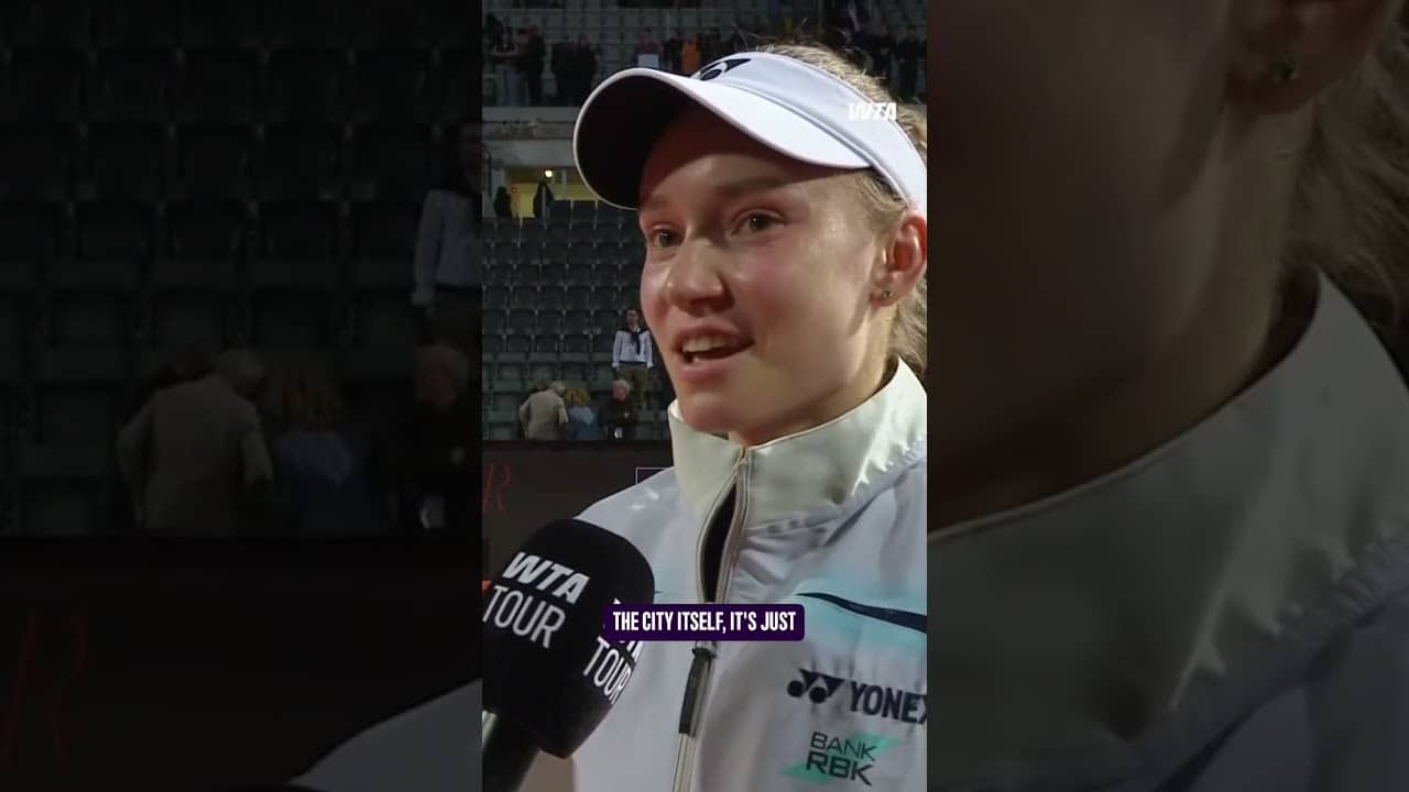 Rybakina loves Rome & Rome loves Rybakina! 💚#WTA #IBI26 #ElenaRybakina