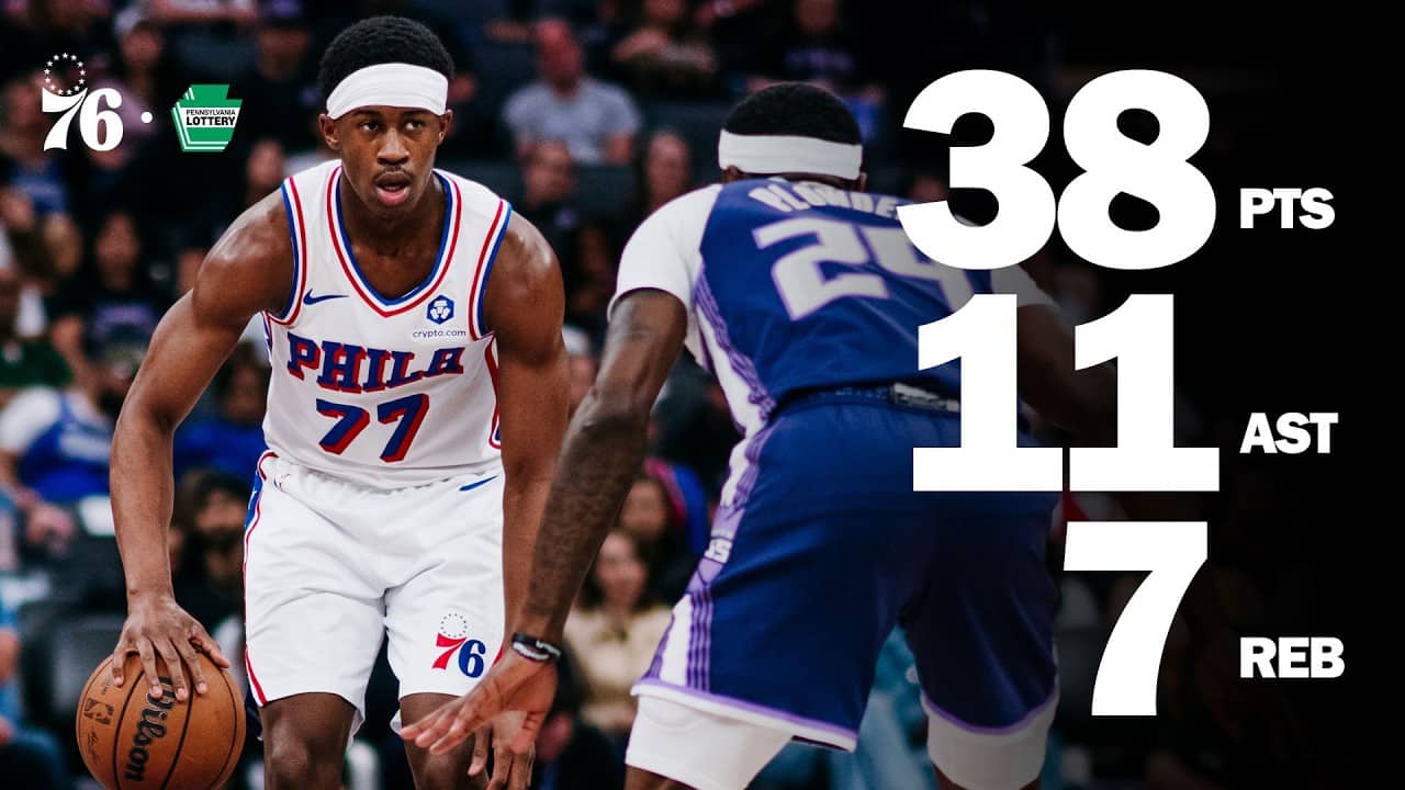 VJ Edgecombe CAREER-HIGH NIGHT