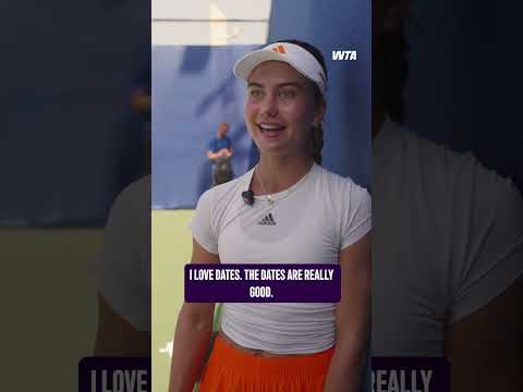 Catching up with Iva Jovic 🛍️ #wta #tennis #dubai #travel