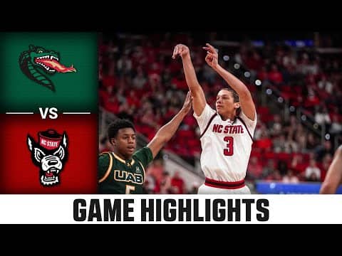 UAB vs. NC State Game Highlights | 2025-26 ACC Men's Basketball