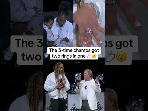 The Las Vegas Aces 2025 WNBA Championship ring ceremony ✨