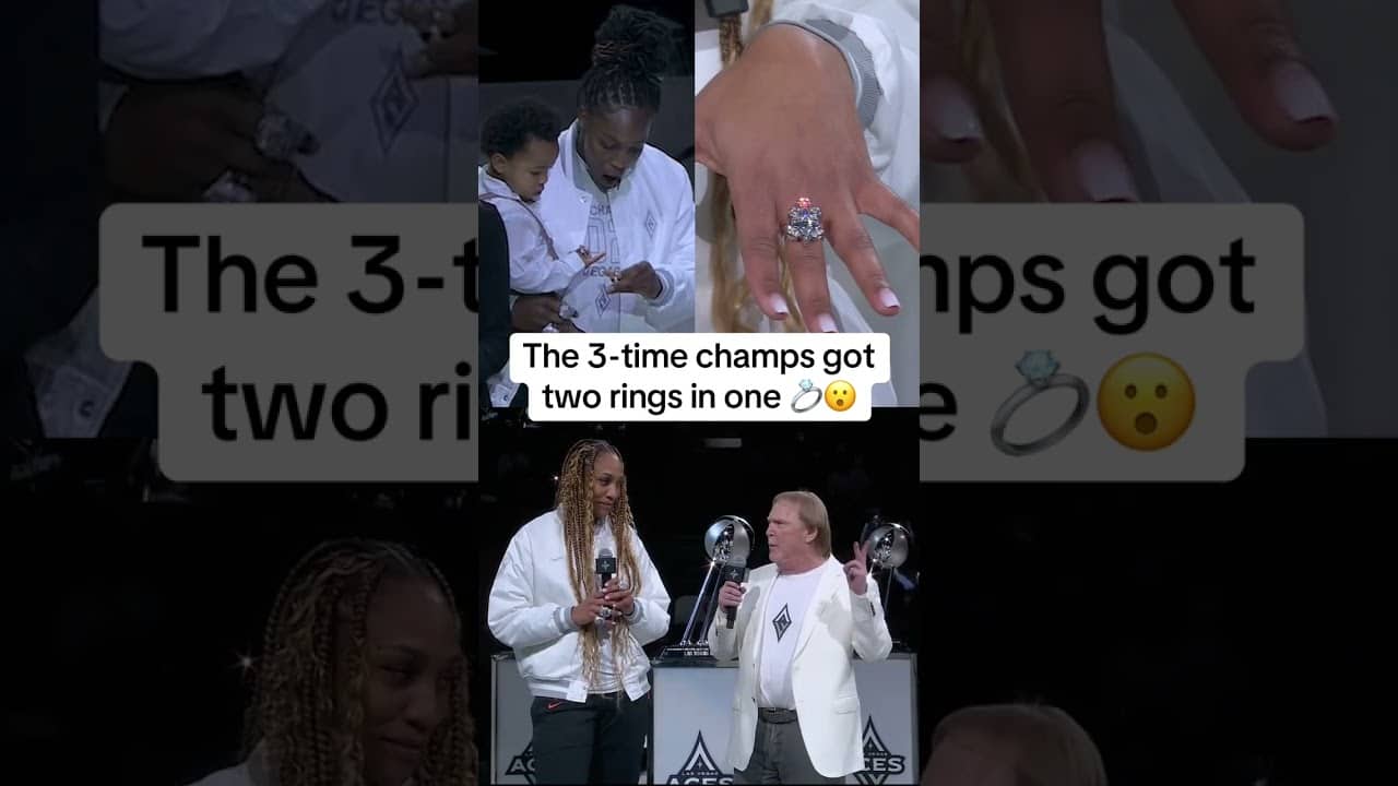 The Las Vegas Aces 2025 WNBA Championship ring ceremony ✨