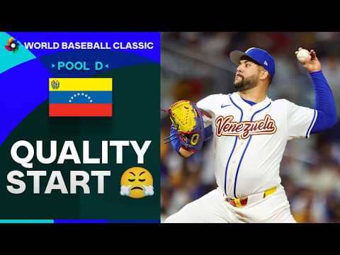 Enmanuel De Jesus SHINES for Team Venezuela (8 strikeouts over 5 innings) 👏 | World Baseball Classic