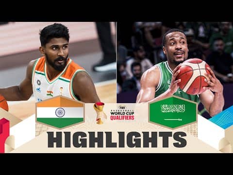 India 🇮🇳 v Saudi Arabia 🇸🇦 | Highlights | FIBA Basketball World Cup 2027 Asian Qualifiers