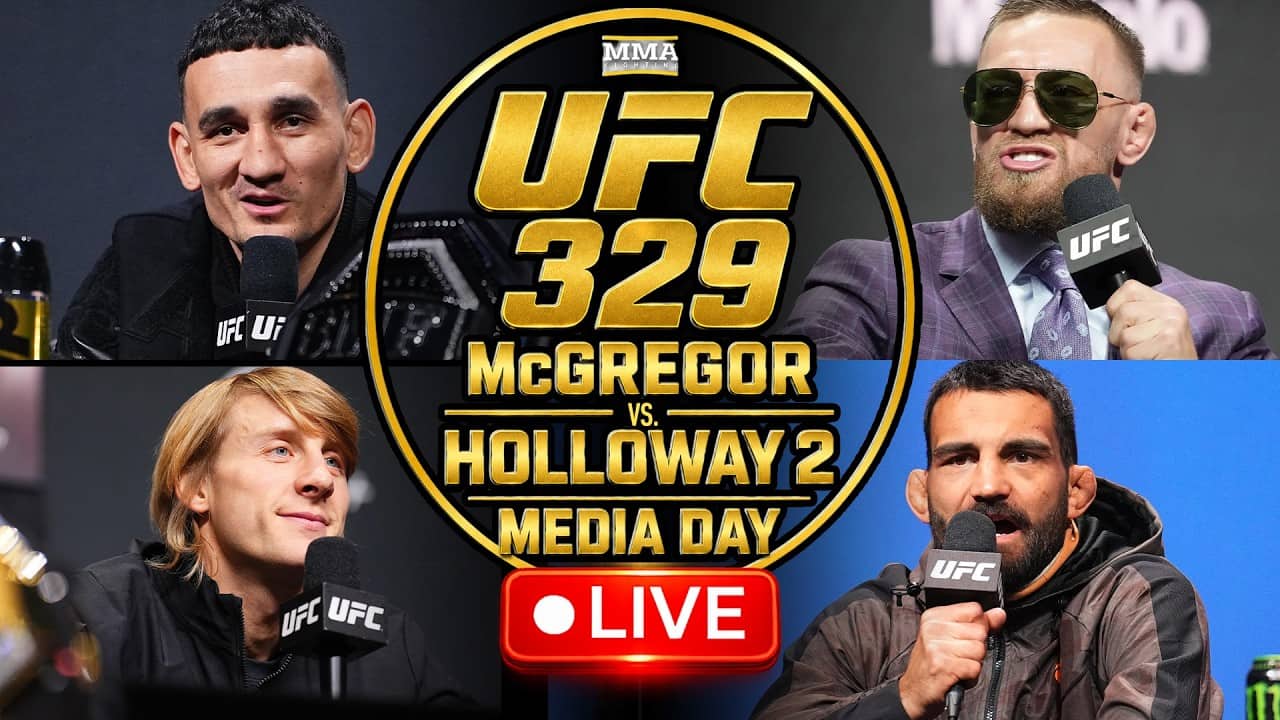 🔴 UFC 329: McGregor vs. Holloway 2 Media Day | Live Stream | MMA Fighting