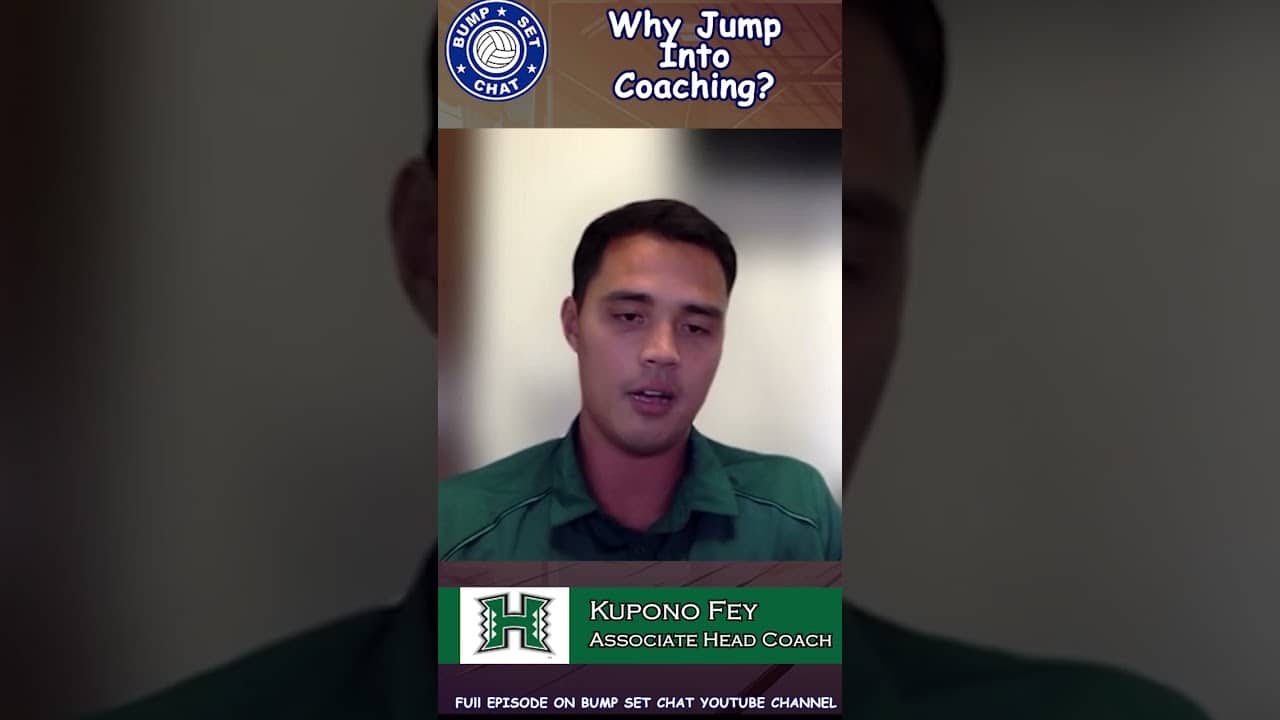 Kupono Fey, associate head coach at Hawaii, why coaching?