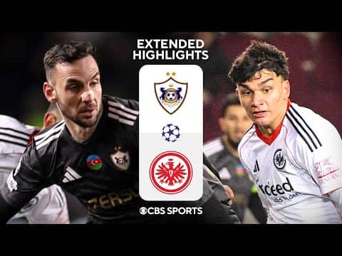 Qarabağ FK vs. Eintracht Frankfurt: Extended Highlights | UCL League Phase MD 7 | CBS Sports Golazo