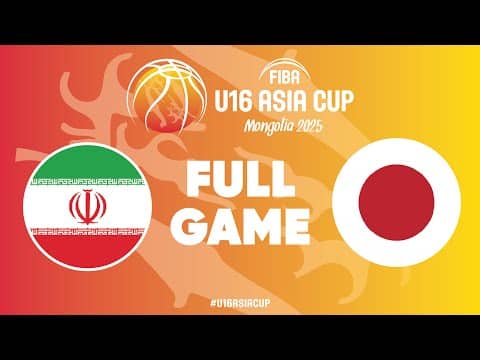 LIVE - Iran v Japan | FIBA U16 Asia Cup 2025 | Group Phase