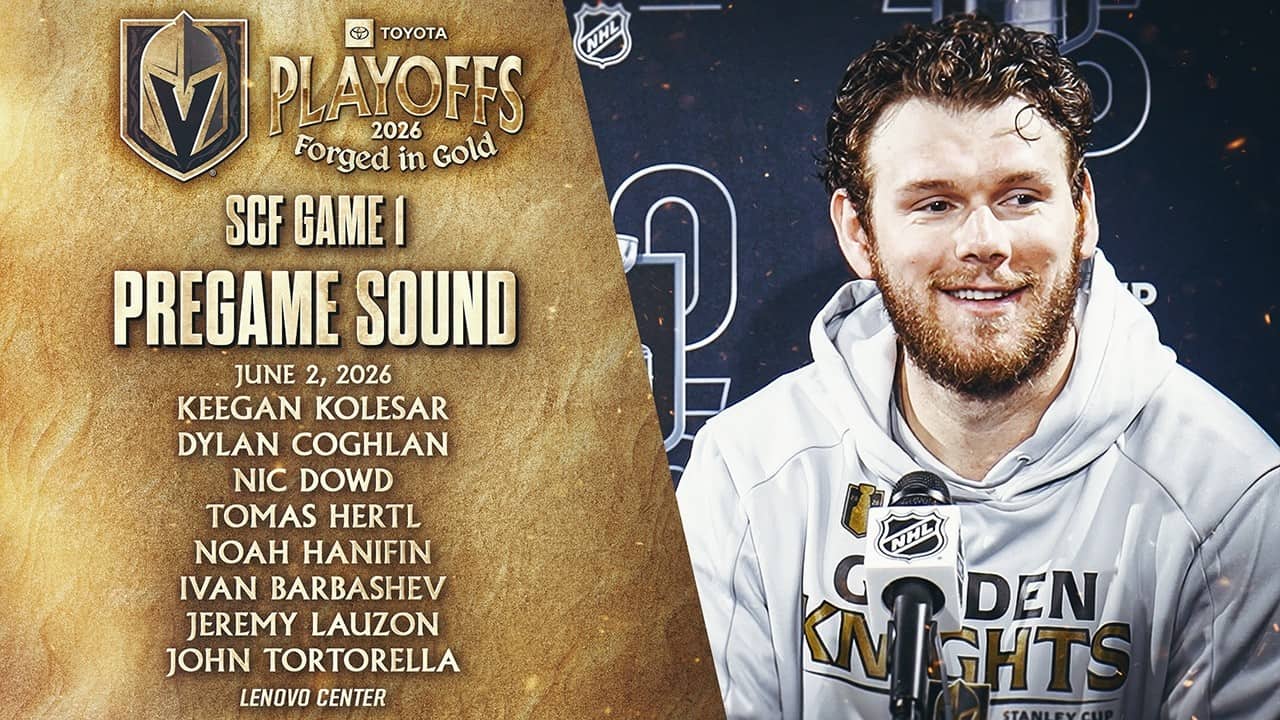 🎥 SCF Game 1 PREGAME SOUND: Kolesar, Coghlan, Dowd, Hertl, Hanifin, Barbashev, Lauzon & Tortorella