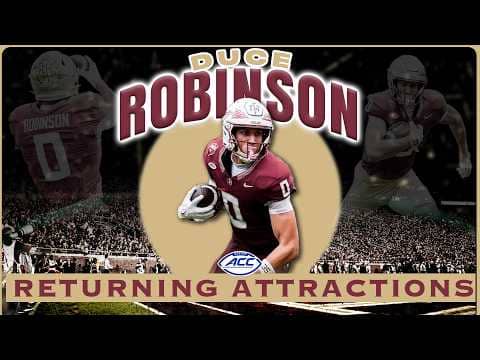 Florida State WR Duce Robinson | 2026 ACC Football Returning Attractions
