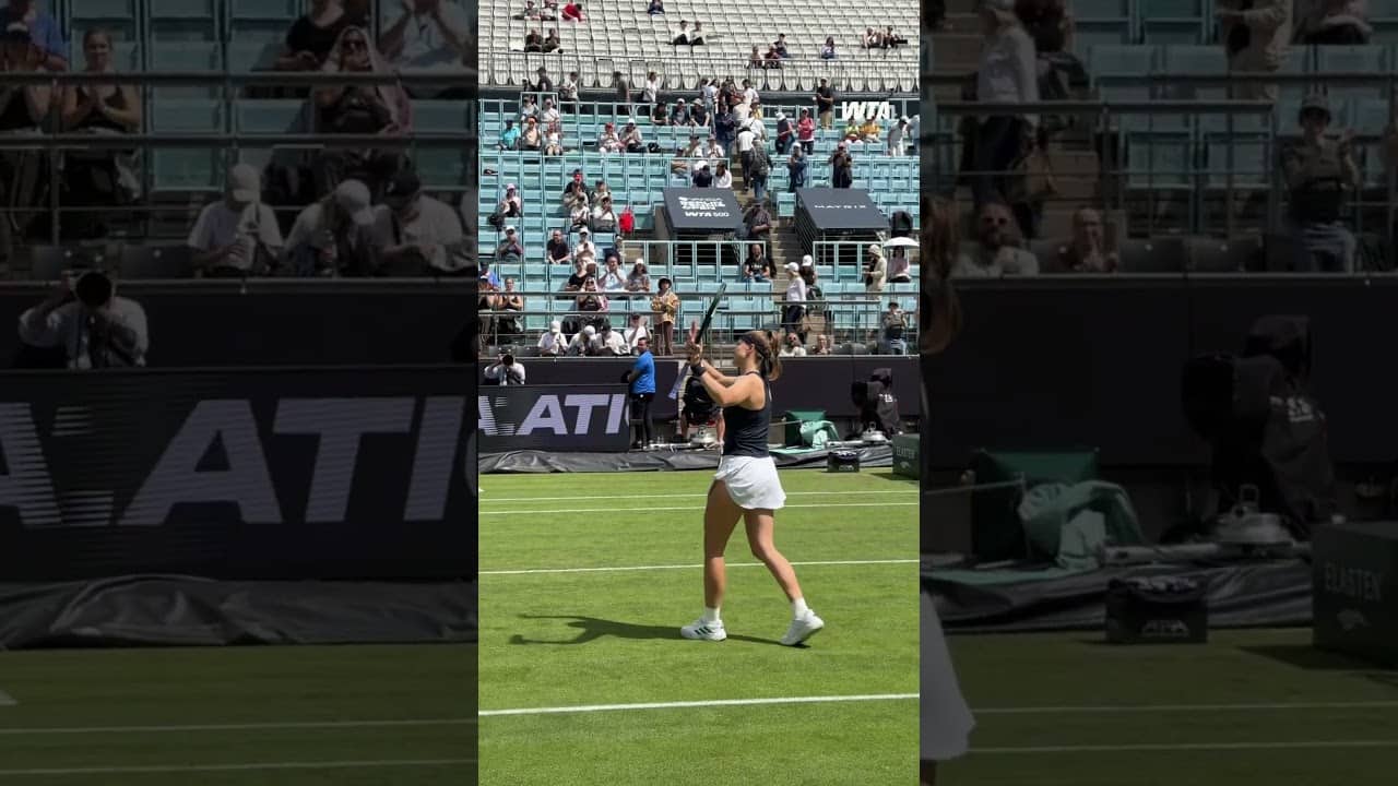 First win in Berlin 💚 Karolina Muchova races past Zhang! #wta #tennis #berlin