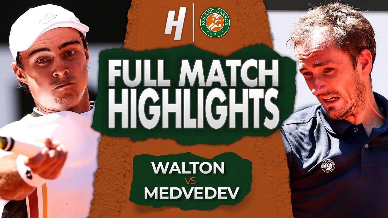Adam Walton vs Daniil Medvedev - FULL Match Highlights | Roland Garros 2026