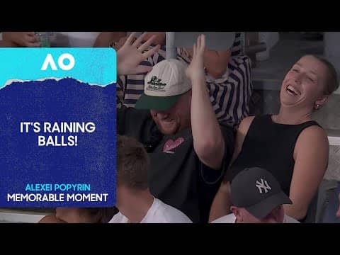 Alexei Popyrin Hits a Rouge Ball | Australian Open 2026 First Round