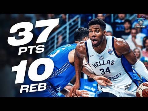Giannis Antetokounmpo's MONSTER DOUBLE-DOUBLE! | FIBA EuroBasket 2025 | September 7, 2025