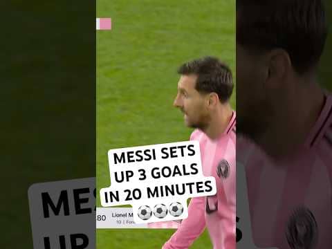 Messi THREE ASSISTS set up Silvetti and Allende in style⚽️⚽️⚽️