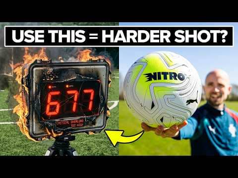 I tested a football that makes you SHOOT HARDER (or so it claims...)