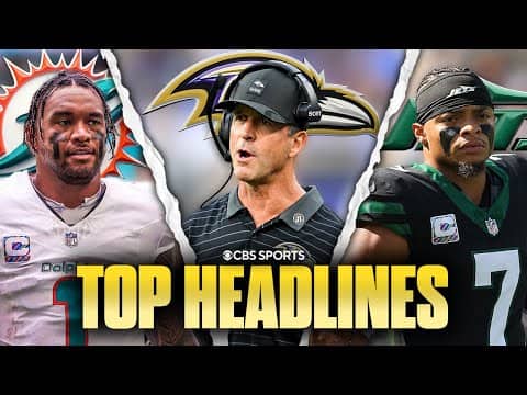 Top NFL Headlines after Week 6: Tua's post game comments, Should John Harbaugh be on the hot seat?