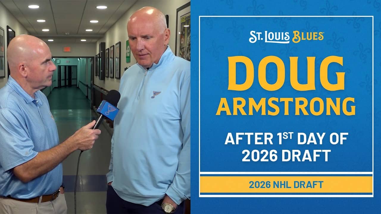 Doug Armstrong recaps McTavish trade, first day of NHL Draft