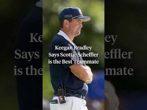 Keegan Bradley praises Scottie Scheffler as a teammate 🙌