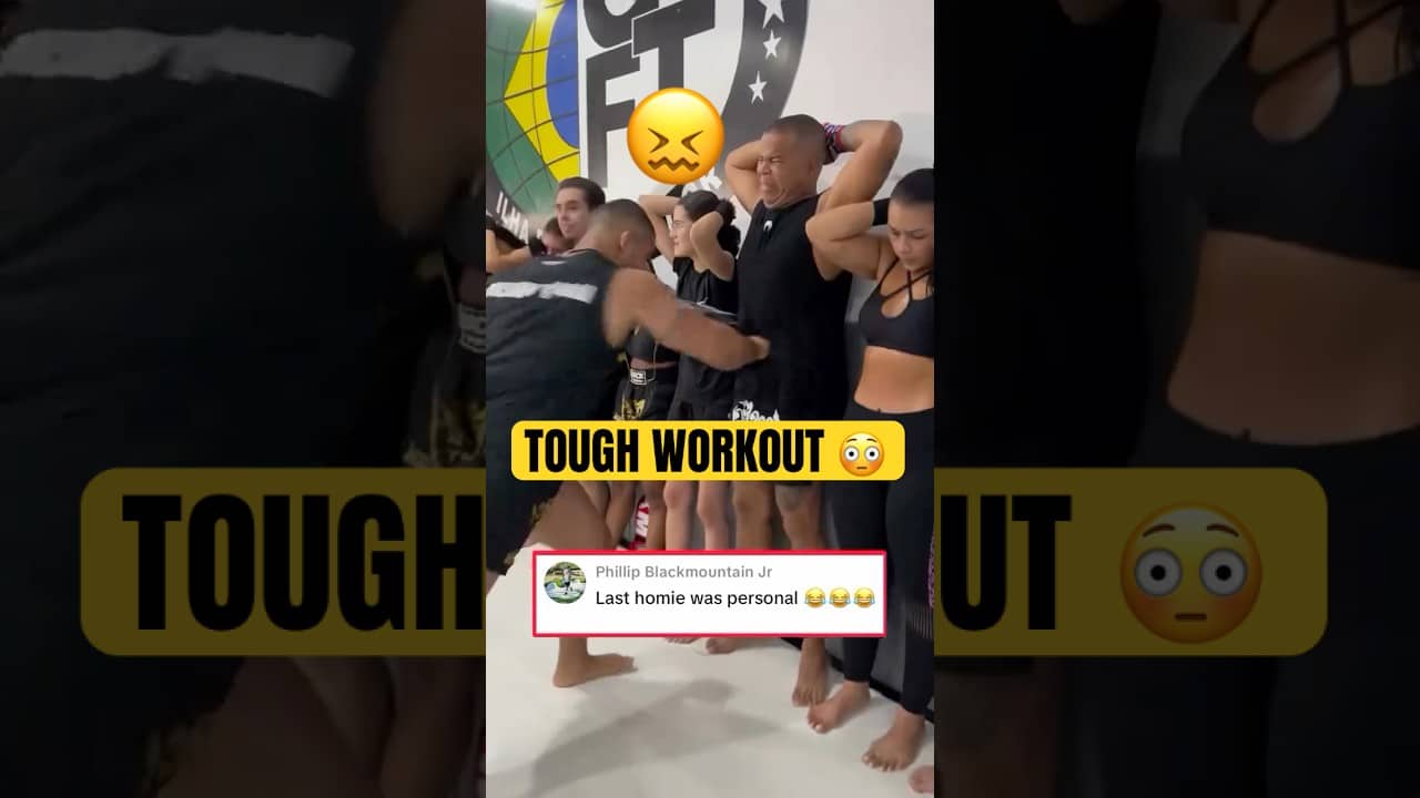 This workout is TOUGH 😭😅