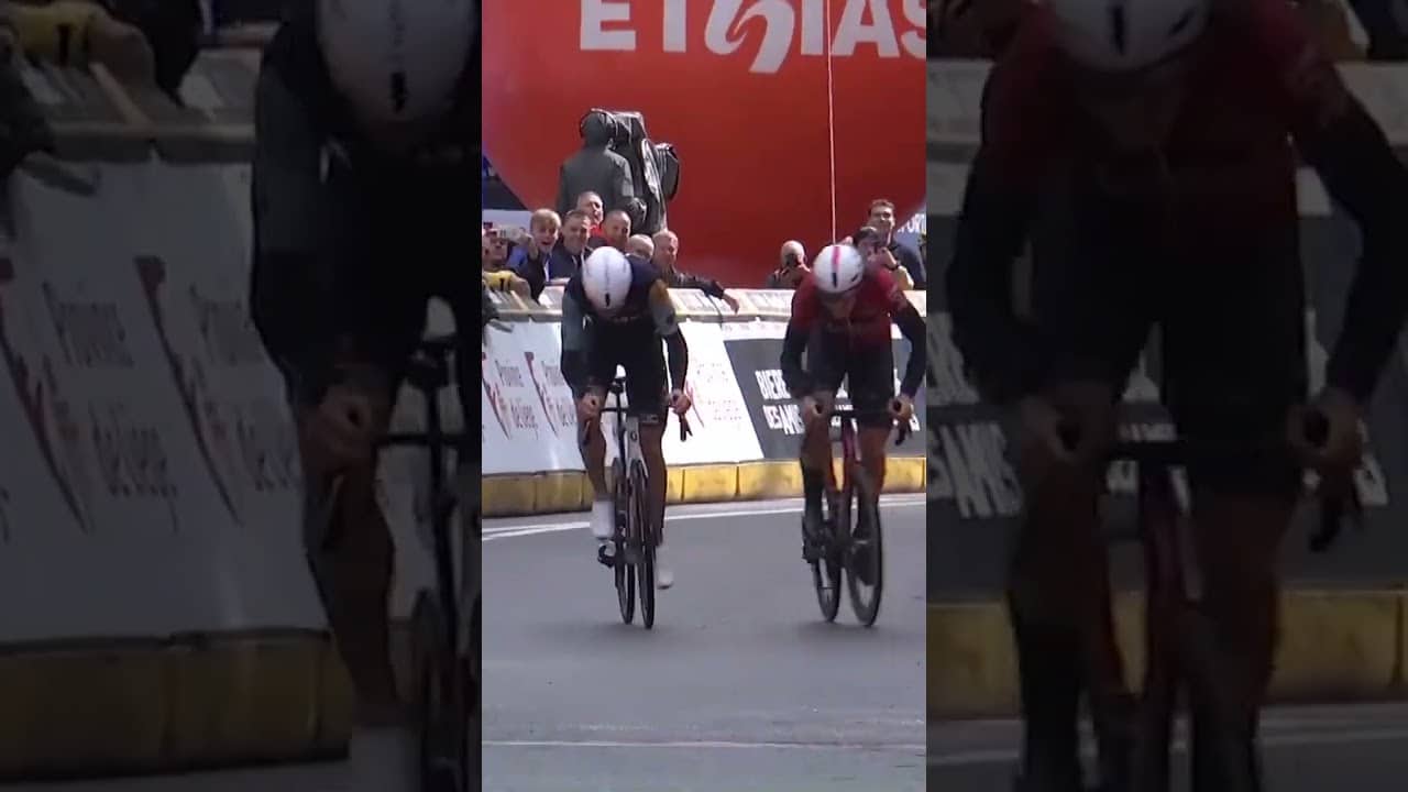 CRAZY FINISH 🤯 Arnaud De Lie comes from NOWHERE to win Stage 4 of the Tour de Wallonie! 🔥
