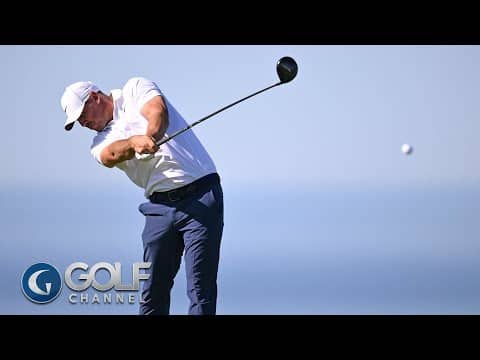 Brooks Koepka reaches Farmers cutline with eagle putt on 17 | Golf Channel