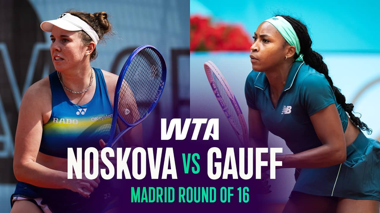 Linda Noskova vs. Coco Gauff | 2026 Madrid Round of 16 | WTA Match Highlights