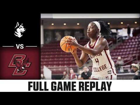 Northeastern vs. Boston College Full Game Replay | 2025-26 ACC Women's Basketball