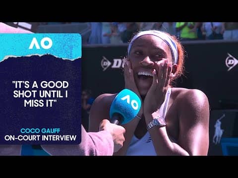 Coco Gauff On-Court Interview | Australian Open 2026 Second Round