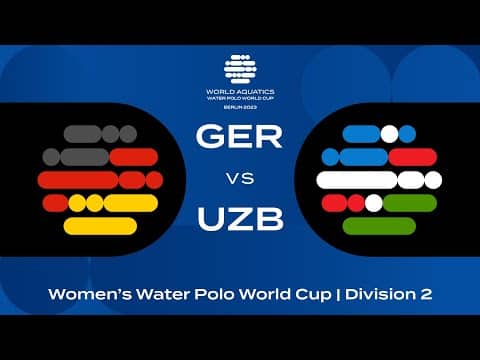 LIVE | Germany vs Uzbekistan | Women's Water Polo World Cup 2023 | Berlin