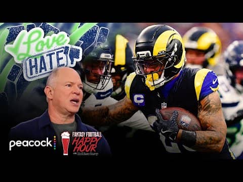 Avoid starting RBs Kyren Williams, Ashton Jeanty | Fantasy Football Happy Hour | NFL on NBC