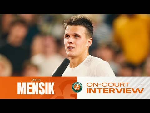 Jakub Mensik | Round 4 on-court Interview | Roland-Garros 2026