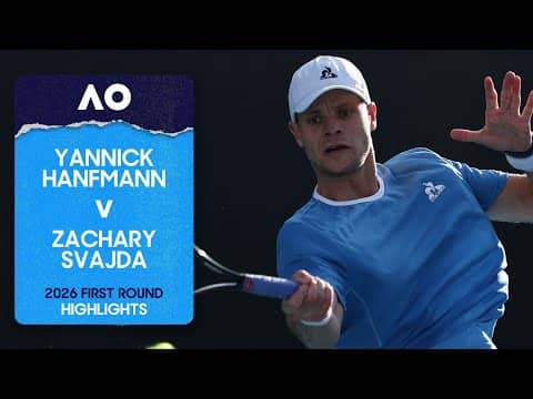 Yannick Hanfmann v Zachary Svajda Highlights | Australian Open 2026 First Round