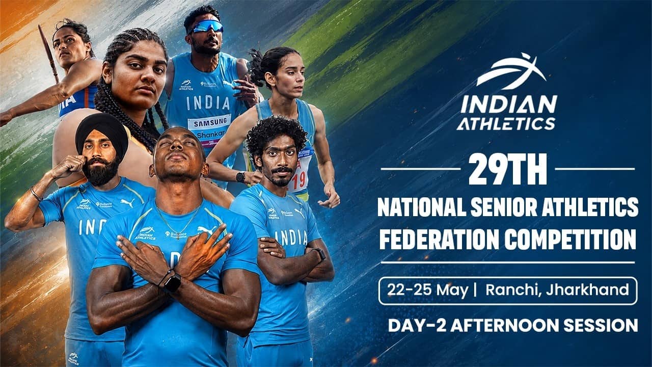 DAY 2 |AFTERNOON  | 29TH NATIONAL SENIOR ATHLETICS FEDERATION COMPETITION 2026 | Ranchi, Jharkhand