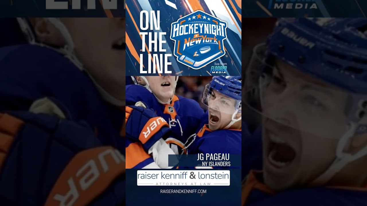 JG Pageau discusses his connection with Simon Holmstrom! #Isles #NHL #NewYork #Islanders #Hockey