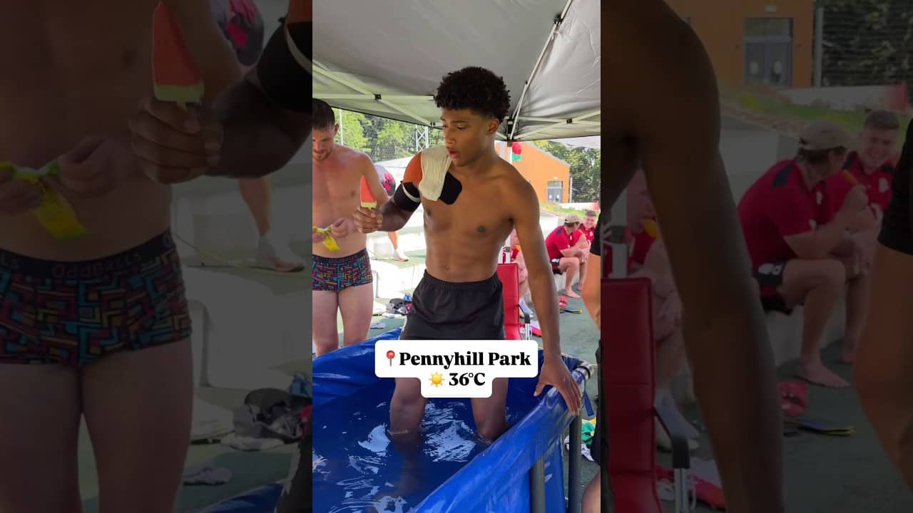 Ice bath time ☀️❄️