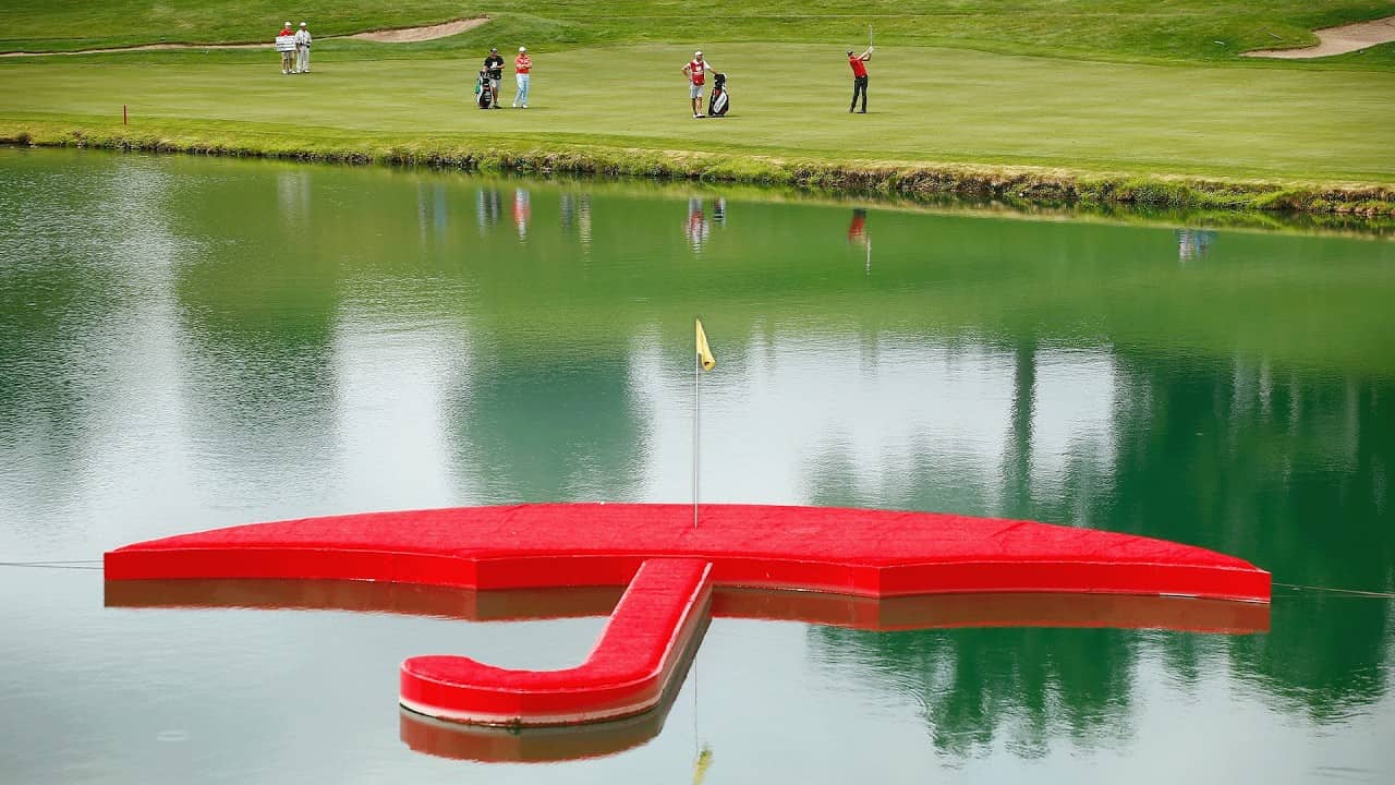 Who will win Closest to the Pin @ the Floating Umbrella?! | Travelers Championship 15 1/2 Challenge