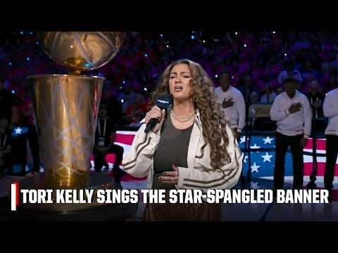 Tori Kelly performs the U.S. National Anthem at 2026 NBA Finals Game 1 🇺🇸