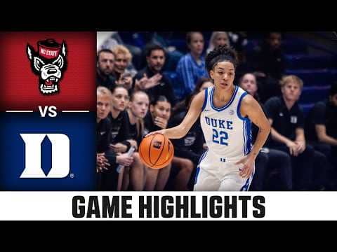 NC State vs. Duke Game Highlights | 2025-26 ACC Women's Basketball