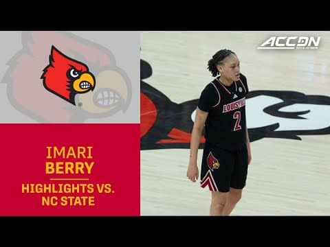 Louisville Imari Berry Highlights vs. NC State