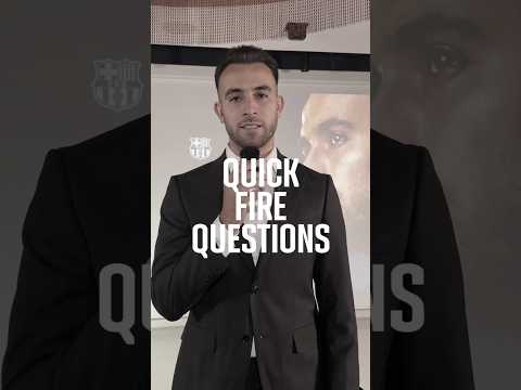 Quick-fire questions with Eric! 🔥 #shorts #fcbarcelona #shortsvideo