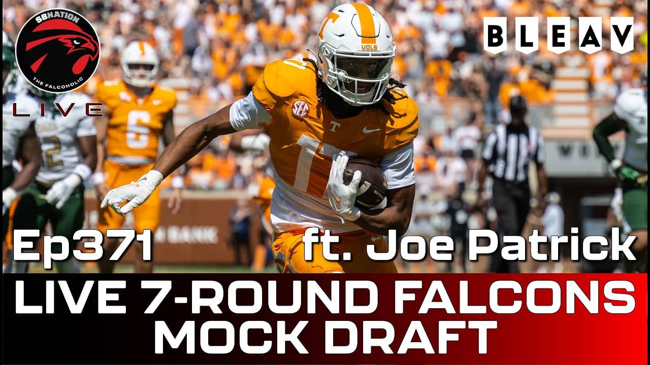 Live Falcons 7-round mock draft ft. Joe Patrick: Falcoholic Live, Ep371