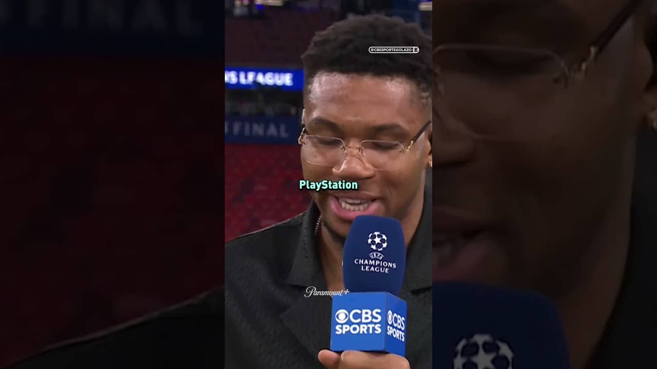 Milwaukee Bucks star Giannis Antetokounmpo enjoyed his first-ever #UCLFinal π #UCLToday