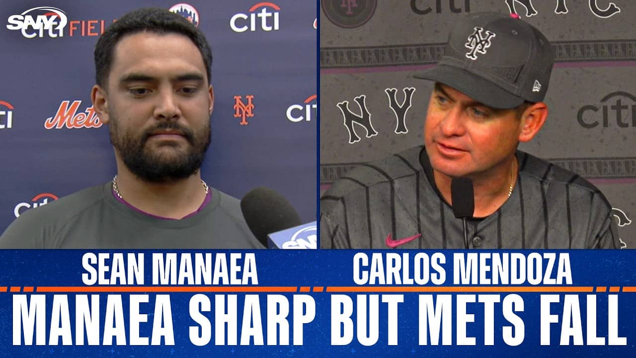 Carlos Mendoza and Sean Manaea encouraged by lefty's outing despite Mets loss to Braves