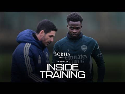JESUS, GYOKERES, SAKA & EZE SHOOTING DRILLS 🔥 | INSIDE TRAINING | Warming up for Wolves | PL