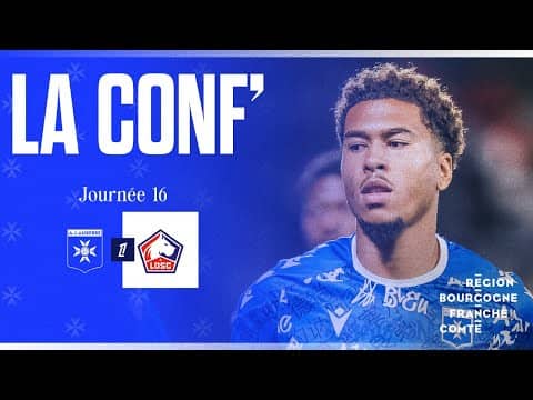 J16 - La conférence de presse de Christophe Pelissier et Danny Namaso avant AJA-Lille