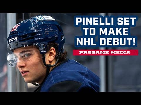 Luca Pinelli Set to Make NHL Debut Tonight vs. the Maple Leafs! | Pregame Media
