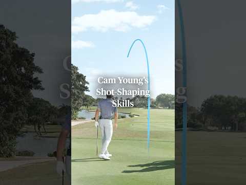 Cam Young’s shot-shaping skills 🔥