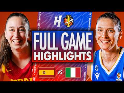 Spain vs Italy - FULL GAME HIGHLIGHTS | March 15, 2026 FIBA Women’s World Cup Qualifiers