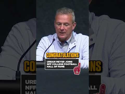 Urban Meyer joins the CFB Hall of Fame 🏆 #ohiostate #Collegefootball #osu